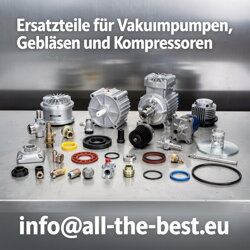 Ersatzteile für Vakuumpumpen, Gebläsen und Kompressoren