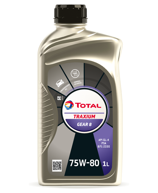 TOTAL TRAXIUM GEAR 8 75W‑80 – Getriebeöl für manuelle PKW‑Getriebe (1 L)